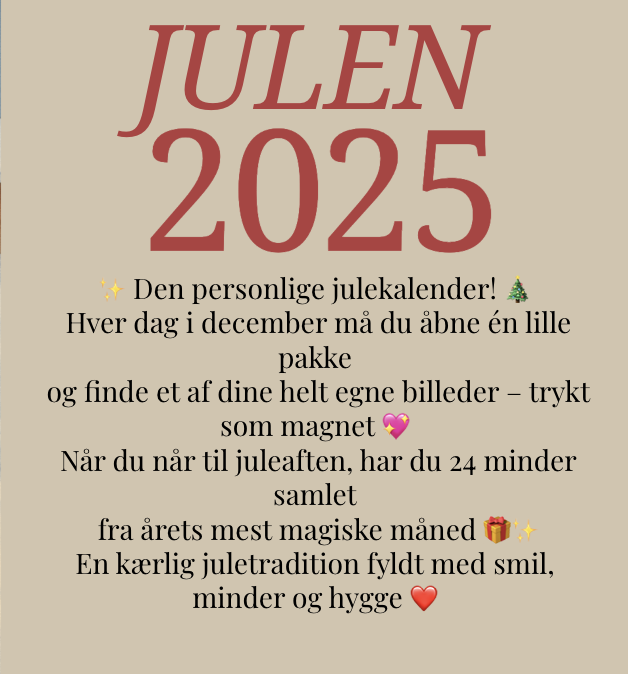 Årets personlige julekalender 2025 - Billede 1
