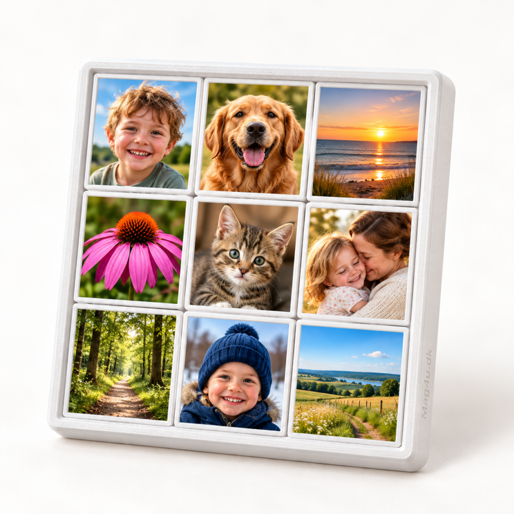 Personlige fotomagneter med ramme fra MAG4U – 9 billeder